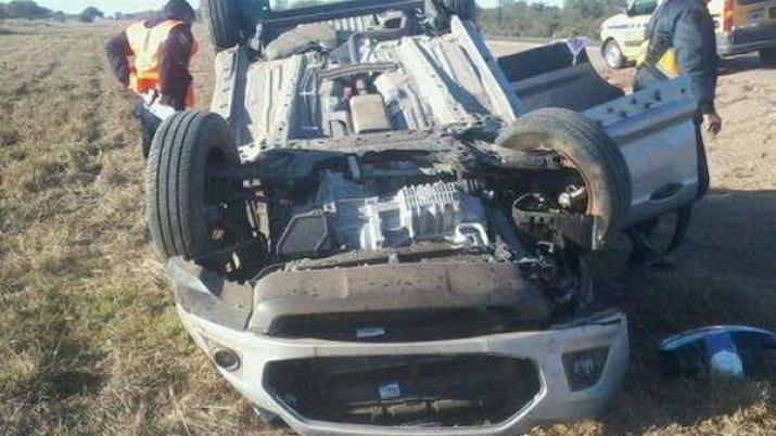 Un herido tras violento vuelco en Ruta 9