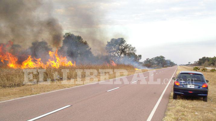 Las lluvias pusieron fin a varios incendios en el liacutemite chaco - santiaguentildeo