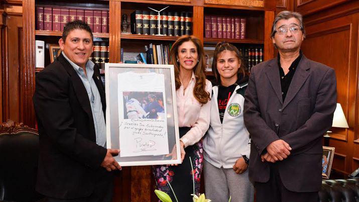Gobernadora recibioacute a la judoca Noelia Ponce