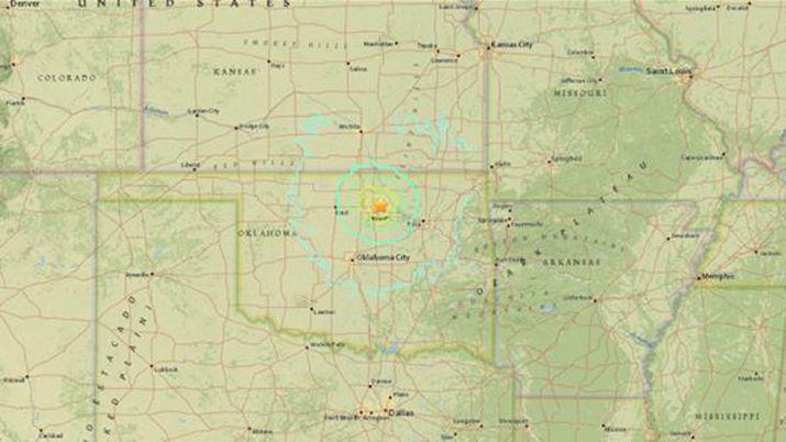 Oklahoma fue sacudida por un terremoto de 56 grados