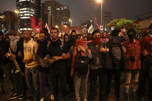 Se registraron disturbios represioacuten y detenidos en protestas contra Temer