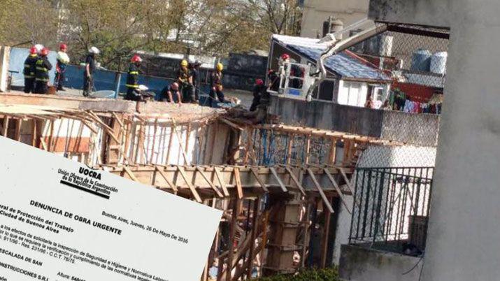 Estaba denunciada una obra de construccioacuten donde cayoacute la medianera y matoacute un obrero