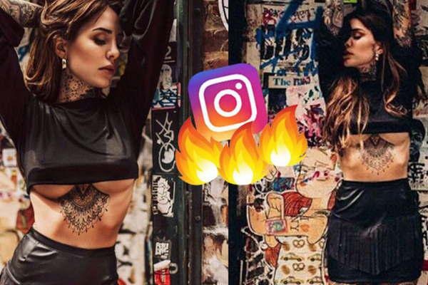 Candelaria Tinelli encendioacute Instagram con la foto de su escote under boob  