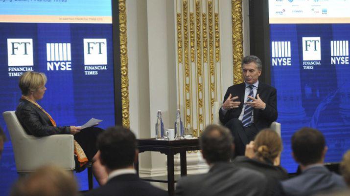 Macri en la Bolsa de Nueva York- Se acaboacute la corrupcioacuten