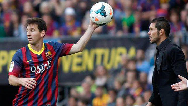 Simeone el hombre que maacutes tiempo detuvo a Lionel Messi