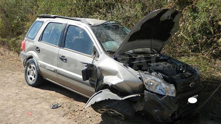 Tres personas protagonistas de un violento vuelco en Ruta 93