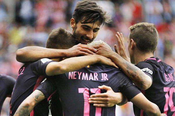 Barcelona sin Messi ganoacute por paliza