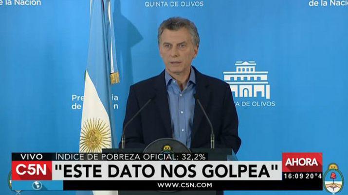 Macri- Llegar a pobreza cero en 4 antildeos no se alcanza
