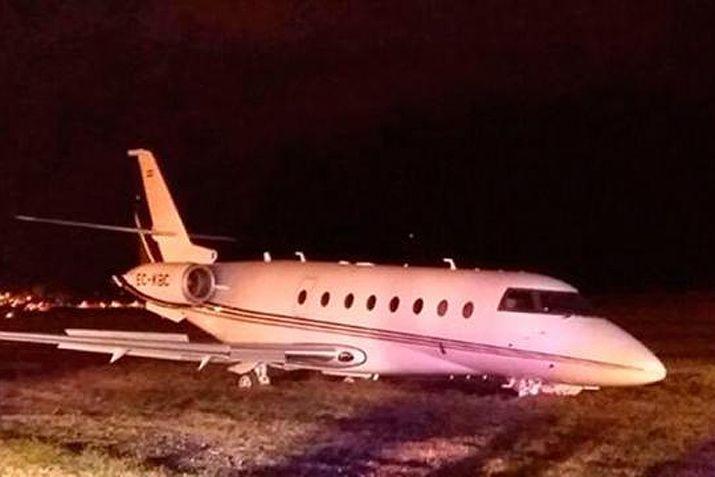 Así quedó la aeronave de Ronaldo