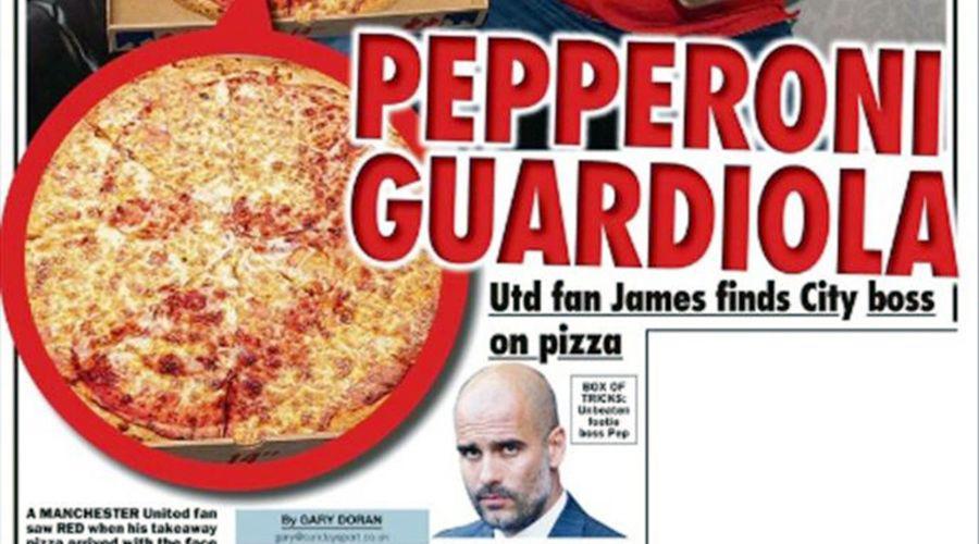 Insoacutelito- le aparecioacute Guardiola en la pizza