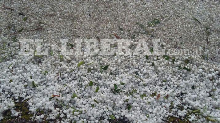 San Pedro de Guasayn soportó la caída de granizo