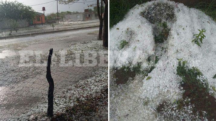 San Pedro de Guasayn soportó la caída de granizo