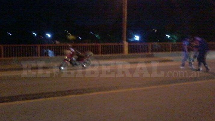 Las Termas- choque entre motociclistas dejó un herido