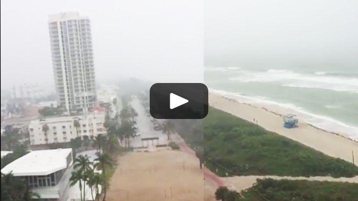La tormenta llegar a las costas de Miami 