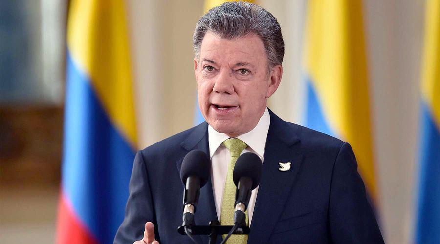 Santos- El maacutes importante premio es la paz de Colombia