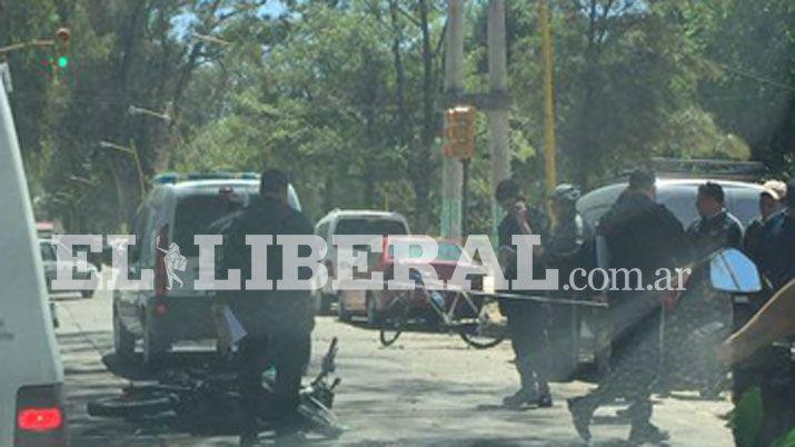 Violento accidente en Olaechea y 9 de Julio