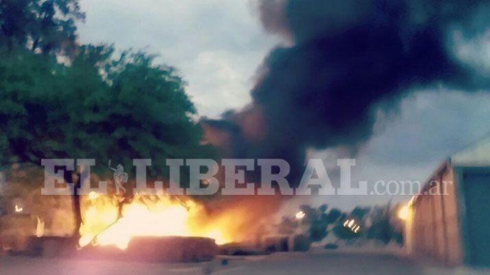 Incendio en el Parque Industrial