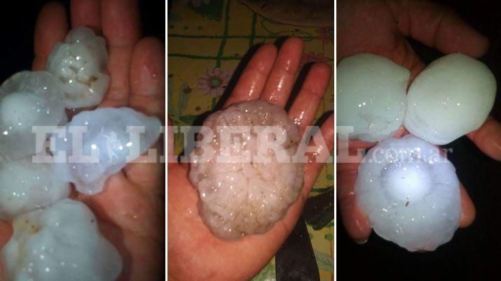 Piedras del tamaño de un huevo de gallina cayeron en Bandera Bajada