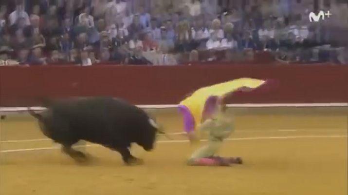 La impactante cornada a un torero en Espantildea