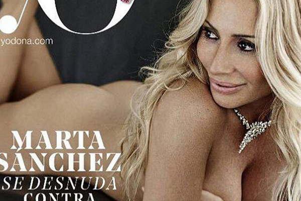 Marta Saacutenchez se desnudoacute por una buena causa 