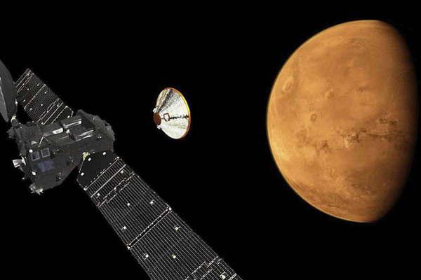 El orbitador de la misioacuten ExoMars que estudiaraacute el origen de gases ya gira alrededor del planeta Marte