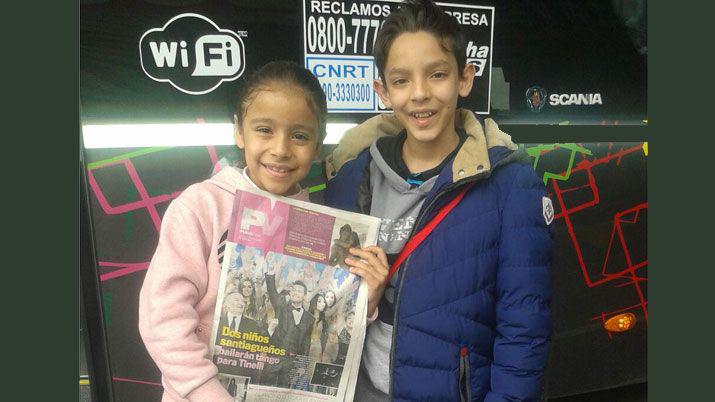 Pequentildeos santiaguentildeos estaacuten ansiosos por bailar tangos en Tinelli