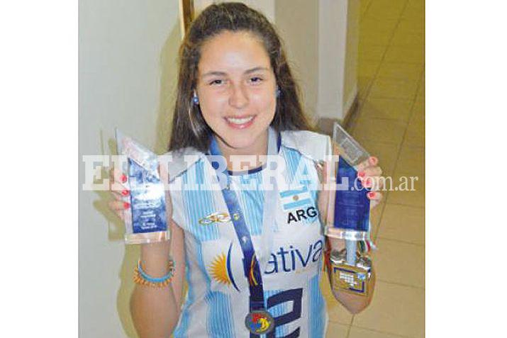 Agostina Soria se mostró orgullosa por representar a Santiago del Estero y a la Argentina
