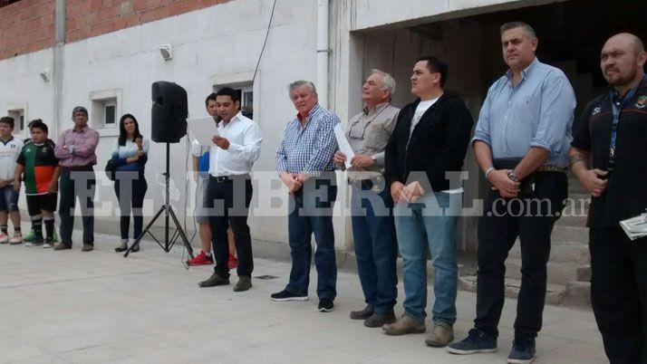El intendente Infante inaugura obras y un torneo en Santiago Rugby