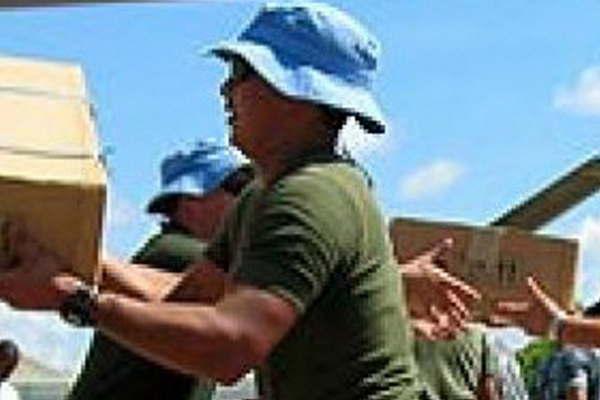 Cascos Azules trabajan en tareas humanitarias en Haitiacute