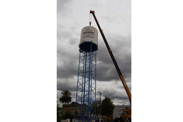 Instalan en San Pedro un  tanque de 50000 litros de  agua para almacenar agua