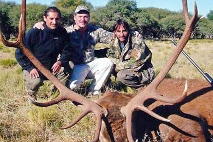 En la foto también Ramón Díaz aparece con el ex delantero Sebastin Rambert