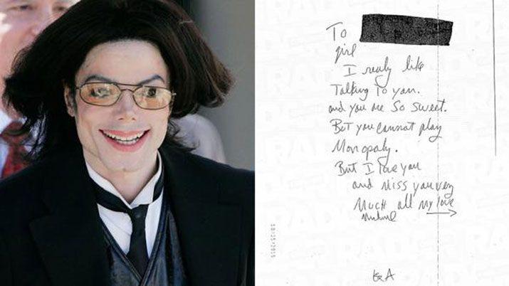 Las perversas cartas de amor de Michael Jackson a una menor