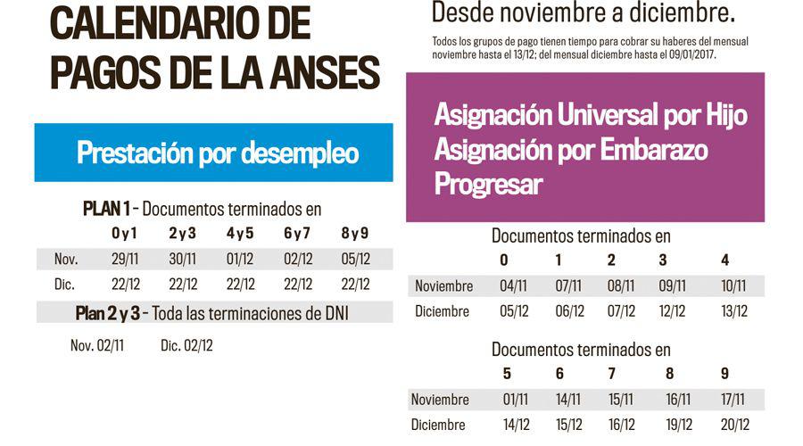 La Anses dio a conocer el cronograma de pagos de noviembre y diciembre a todos sus beneficiarios