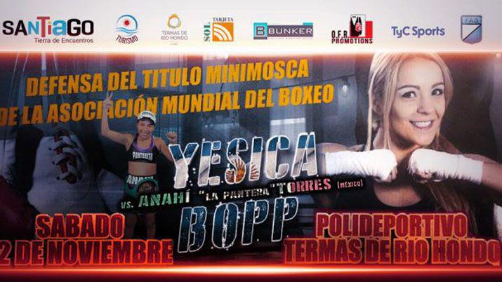 Yésica Bopp vs Anahí Torres boxeo de alto nivel en Las Termas