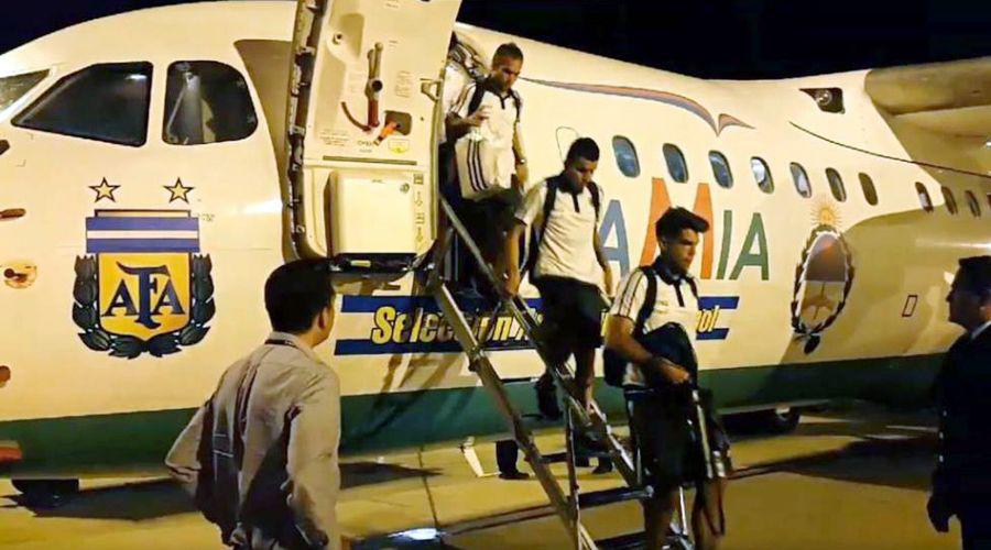 La Seleccioacuten argentina ya estaacute en Belo Horizonte