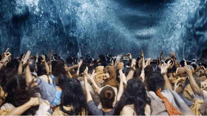 Asiacute grabaron la escena maacutes esperada de Moiseacutes y los 10 mandamientos