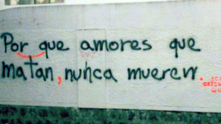 Un grupo sale a corregir errores ortograacuteficos en los graffitis