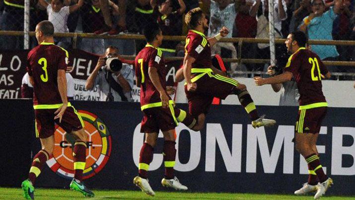 Venezuela se impuso 5 a 0 a Bolivia