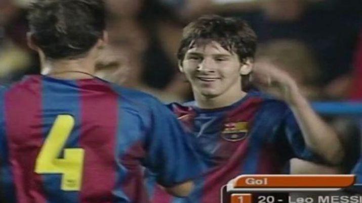 Ineacutedito- Barcelona publicoacute el video del verdadero primer gol de Messi