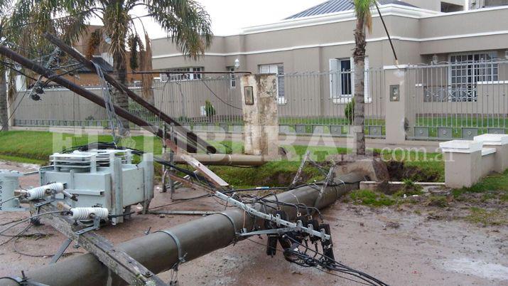 La tormenta causó enormes daños