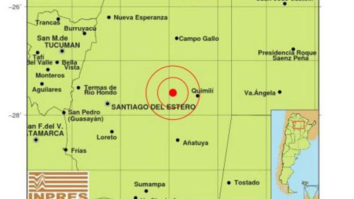 Temblor en Santiago del Estero