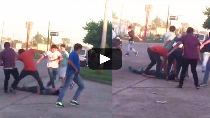 Video- tremenda batalla campal a la salida de un boliche