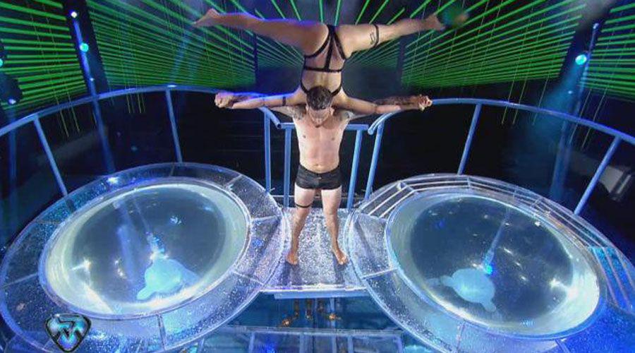 Fede Bal y Laurita se llevaron 40 puntos con un impecable Aquadance