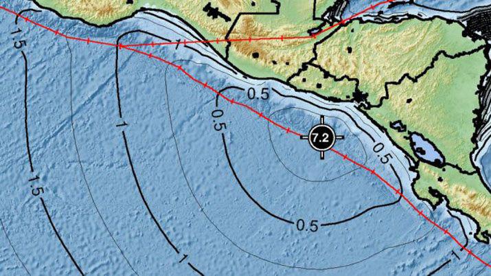 Sismo de 72 grados en El Salvador y hay alerta de tsunami