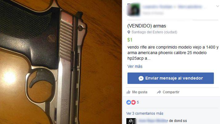 Indignacioacuten por el ofrecimiento de armas en grupos de compraventa