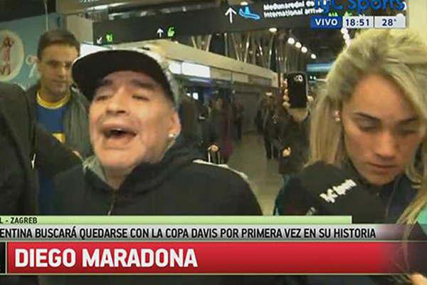 Diego Maradona aterrizoacute en Zagreb 