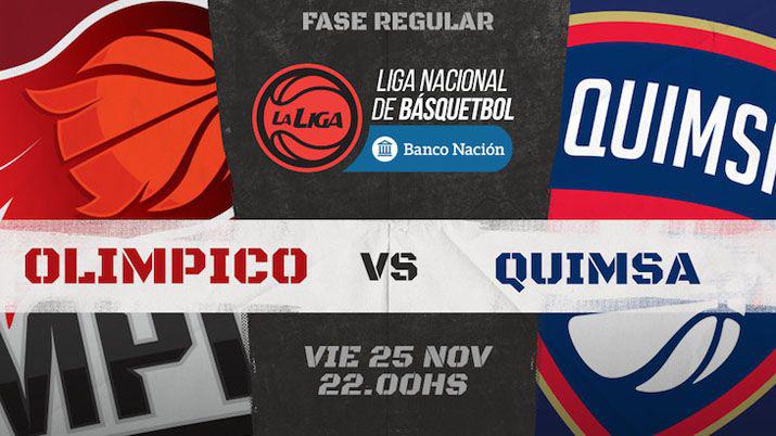 Olímpico y Quimsa buscan cerrar la fase con una sonrisa