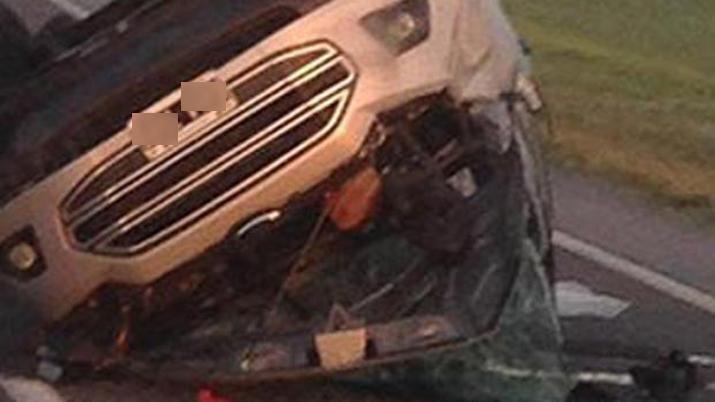 Violento vuelco dejoacute varios heridos en La Puerta