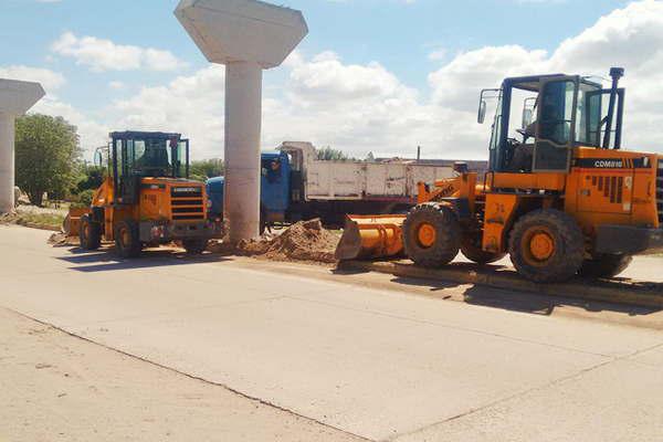 Intensos operativos de limpieza en la avenida Libertador