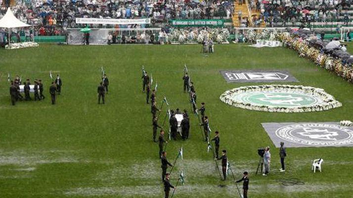Emotiva despedida a jugadores de Chapecoense